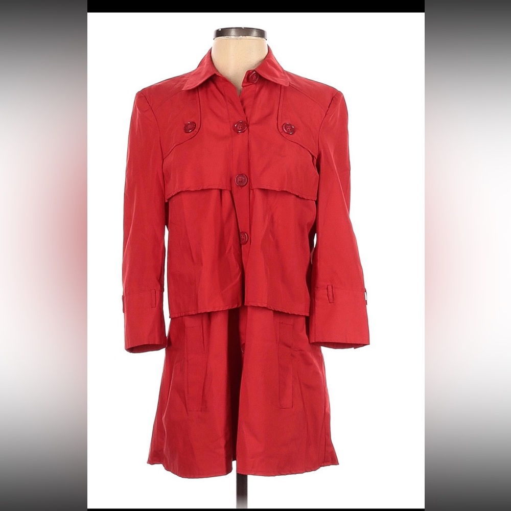 Rolando Santana red lightweight The Perfect Spring  jacket - water resistant XS